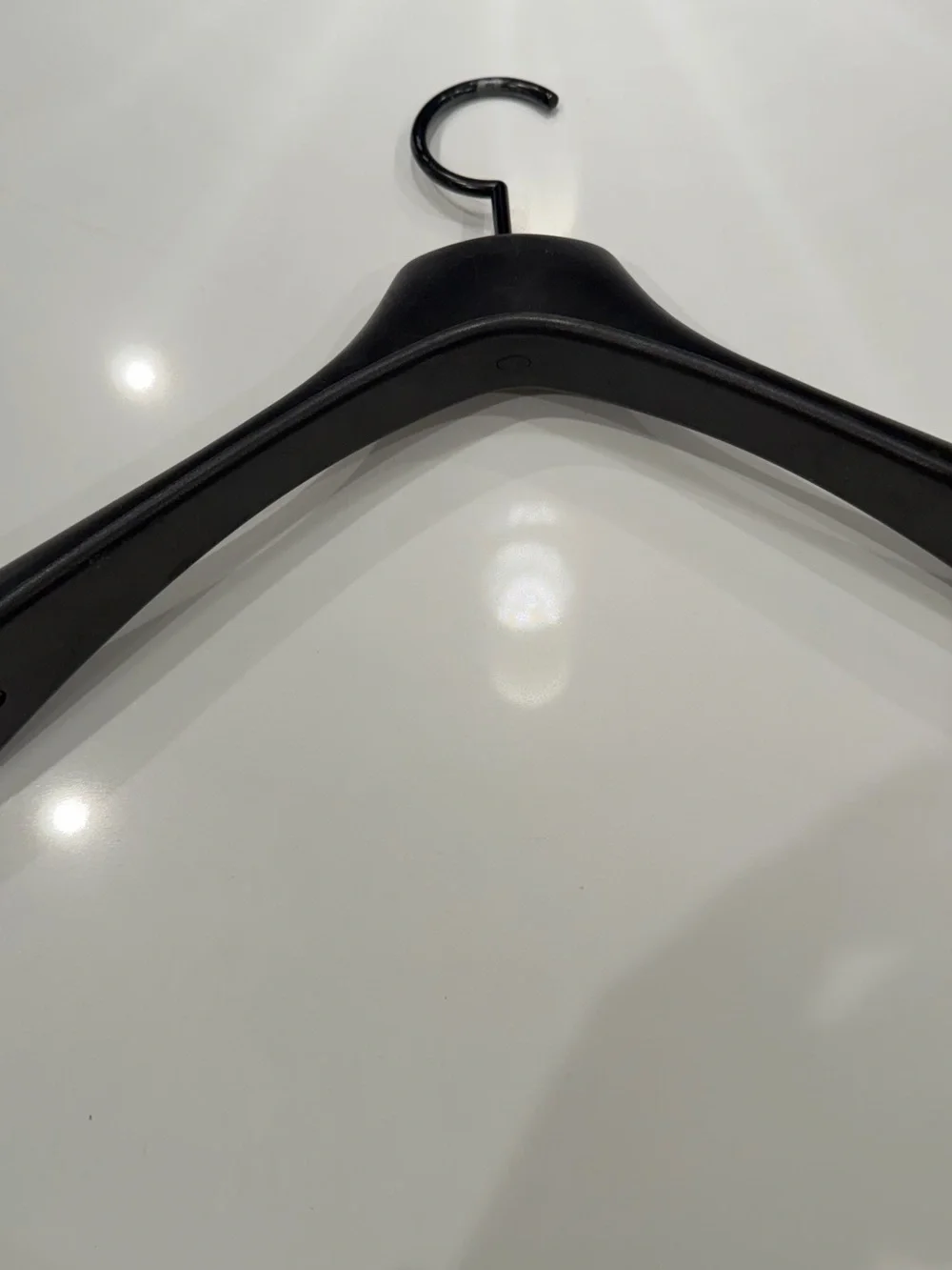 CHANEL Black Molded CC Logo Hanger heavy duty rubber